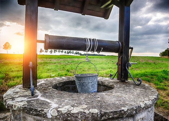 Outdoor residential well