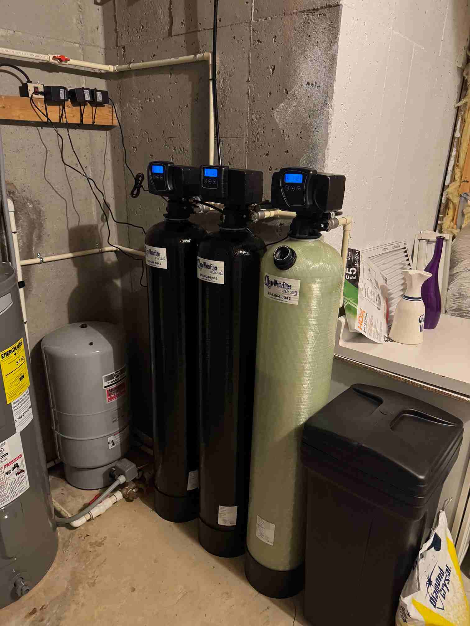 Installed Metro Water Filter of the South filtration system